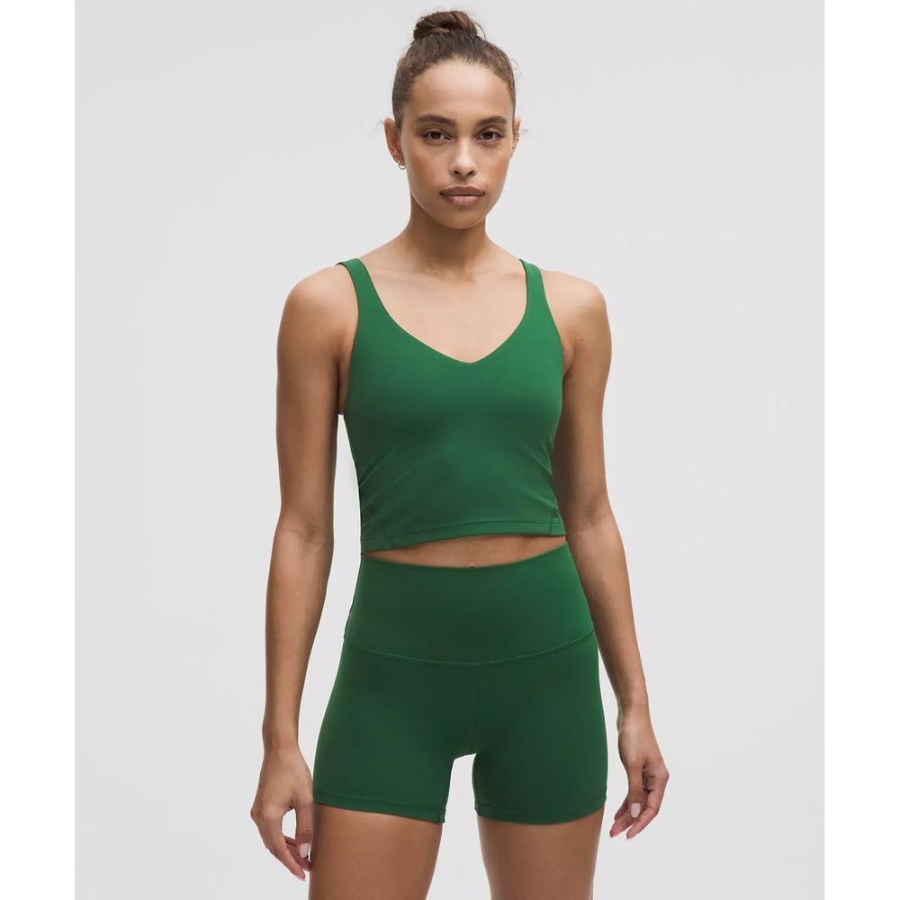 Lululemon Everglade Green Align Tank Top Light Support Size 0 Nulu Yoga Bra